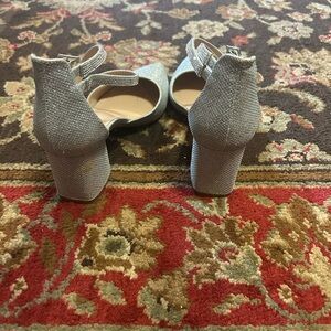 Elegant Silver Women's Heels